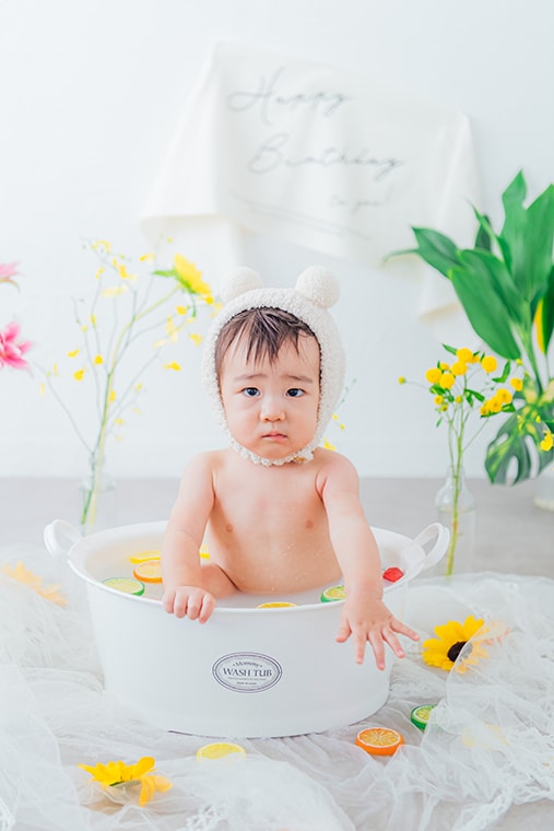 バースデー・誕生日の撮影：愛知県半田市ルリエフォトスタジオ