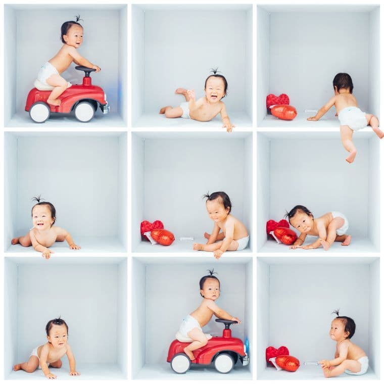 バースデー・誕生日の撮影：愛知県半田市ルリエフォトスタジオ