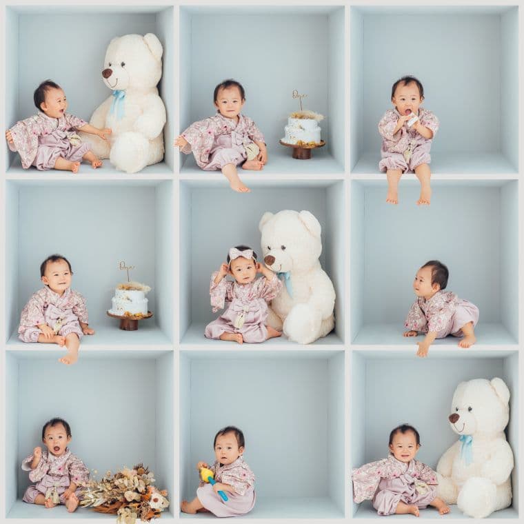 バースデー・誕生日の撮影：愛知県半田市ルリエフォトスタジオ