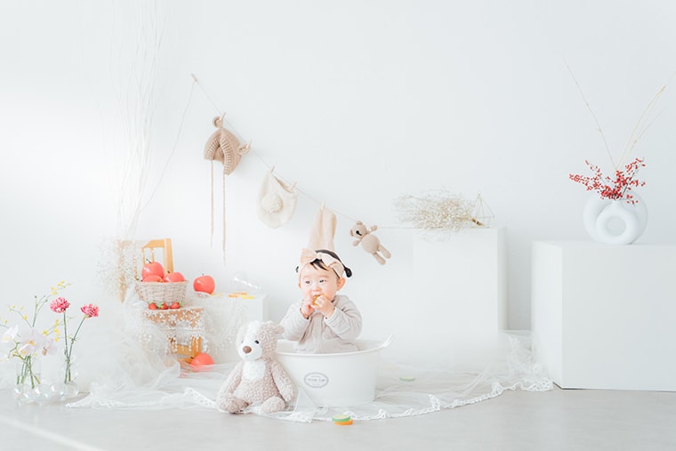 バースデー・誕生日の撮影：愛知県半田市ルリエフォトスタジオ