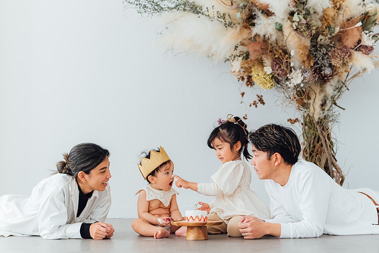 バースデー・誕生日の撮影：愛知県半田市ルリエフォトスタジオ