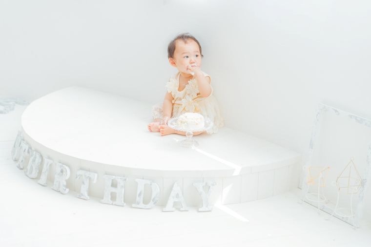 バースデー・誕生日の撮影：愛知県半田市ルリエフォトスタジオ