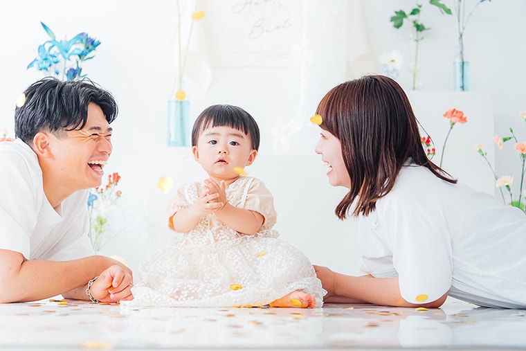 アニバーサリー・記念写真の撮影:愛知県半田市ルリエフォトスタジオ