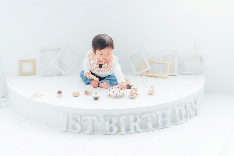 バースデー・誕生日の撮影：愛知県半田市ルリエフォトスタジオ