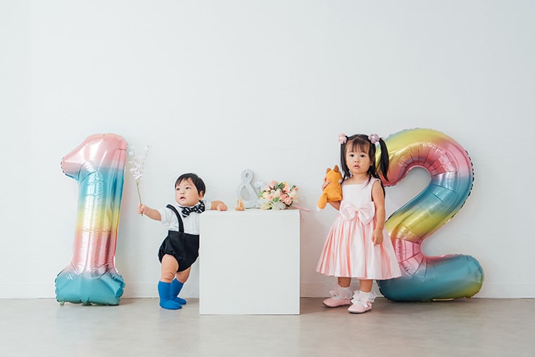 バースデー・誕生日の撮影：愛知県半田市ルリエフォトスタジオ
