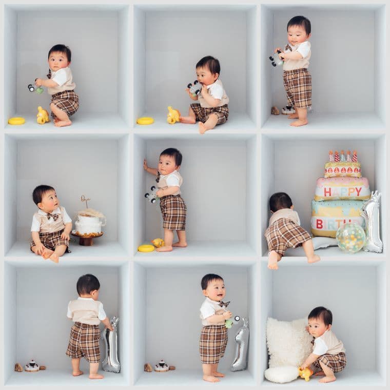 バースデー・誕生日の撮影：愛知県半田市ルリエフォトスタジオ