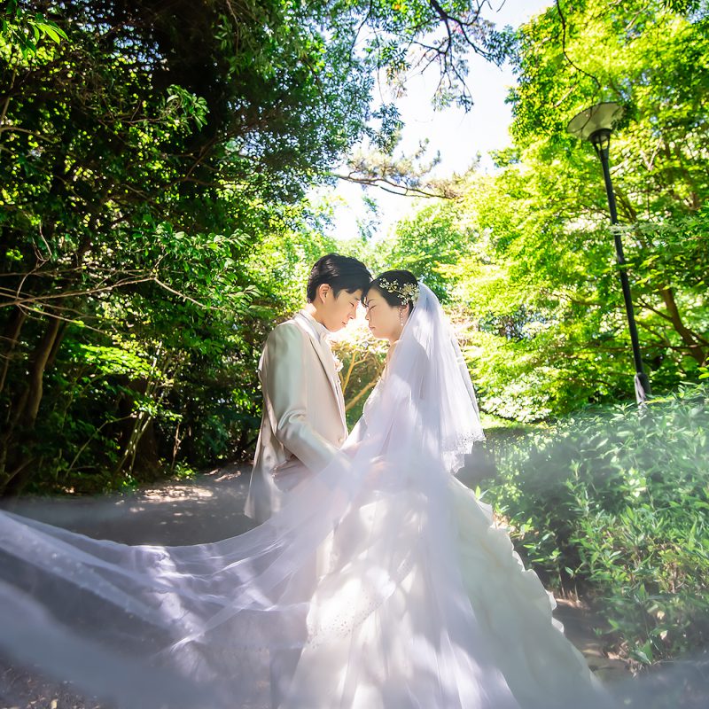 フォトウェディング 公園ロケ 結婚写真
