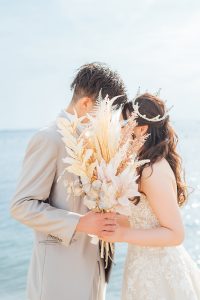 海 フォトウェディング 結婚写真