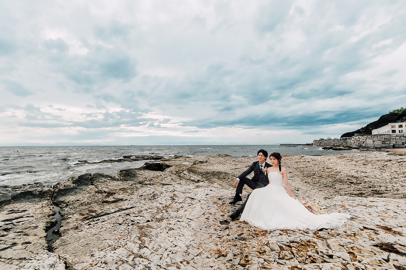 婚礼写真 海フォト 野間灯台