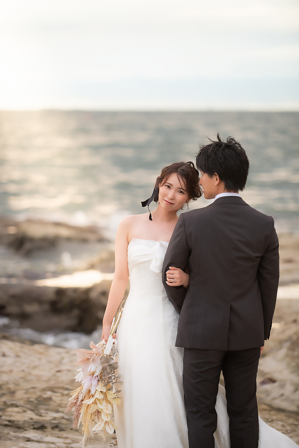 婚礼写真 海フォト 野間灯台