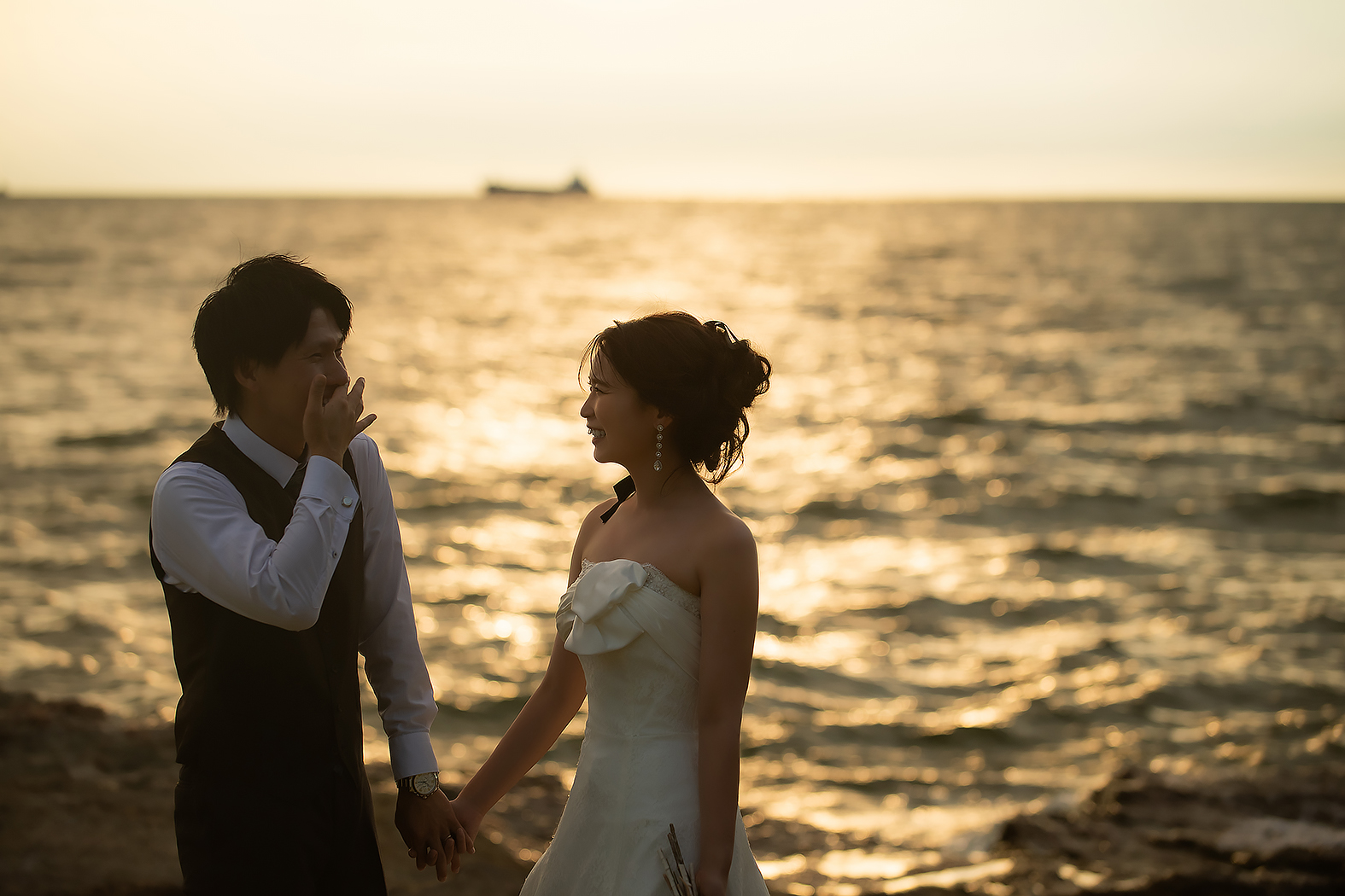 婚礼写真 海フォト 野間灯台