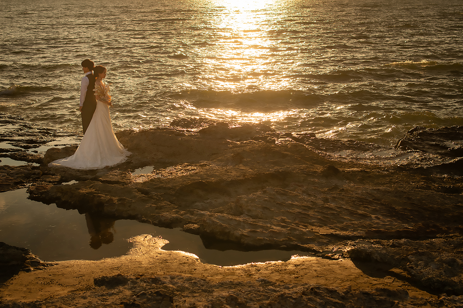 婚礼写真 海フォト 野間灯台